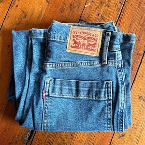 Levi’s Mile High Cropped Wide Leg Denim